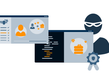 Illustration Cyber LABs Security E-Learning für Admins und Entwickler