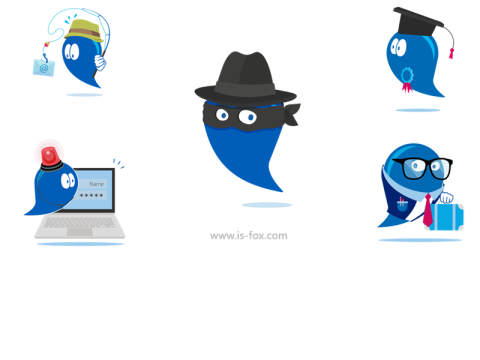 amadeus cyber security character, mascot, Maskottchen, phantom, Phantom