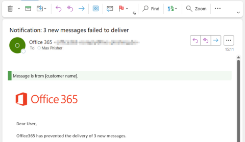 Phishing Szenario Office 365 Test Simulation