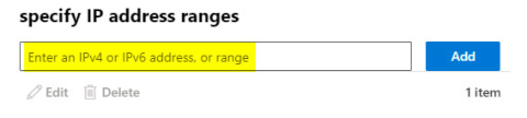 IP Adresse Exchange Online