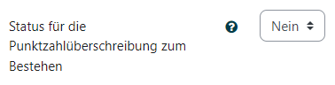 Status Punktzahlüberschreitung