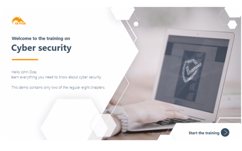 Preview of a Cyber Security e-learning course