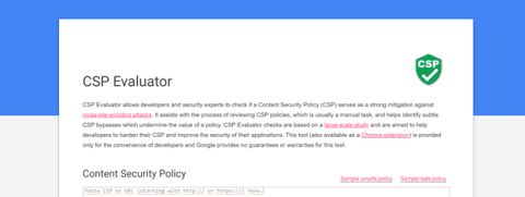 screenshot csp evaluator 