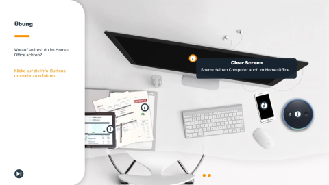 Screenshot aus Datenschutzschulung