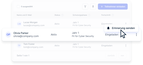 Automatisch einladen, gezielt erinnern