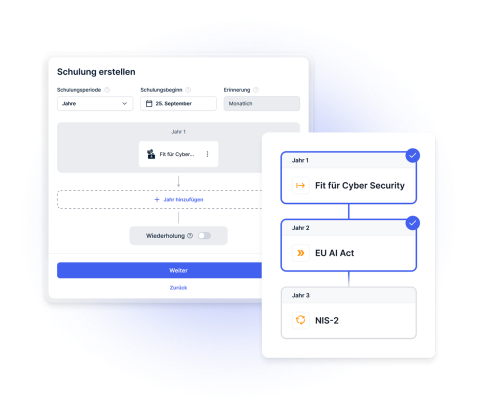 Schulungsplattform Schulung erstellen