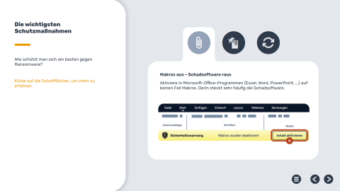 Screenshot aus Cyber-Security-Schulung