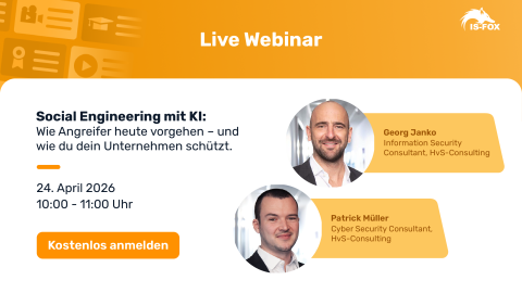 Webinar Banner: Social Engineering mit KI