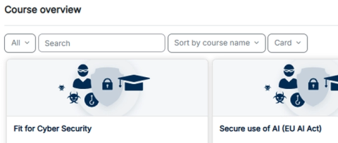Learning environment Log-In
